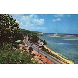 Vintage Guam Postcard Marine Drive Agana Bay Mike Roberts C6170 Chrome Scenic